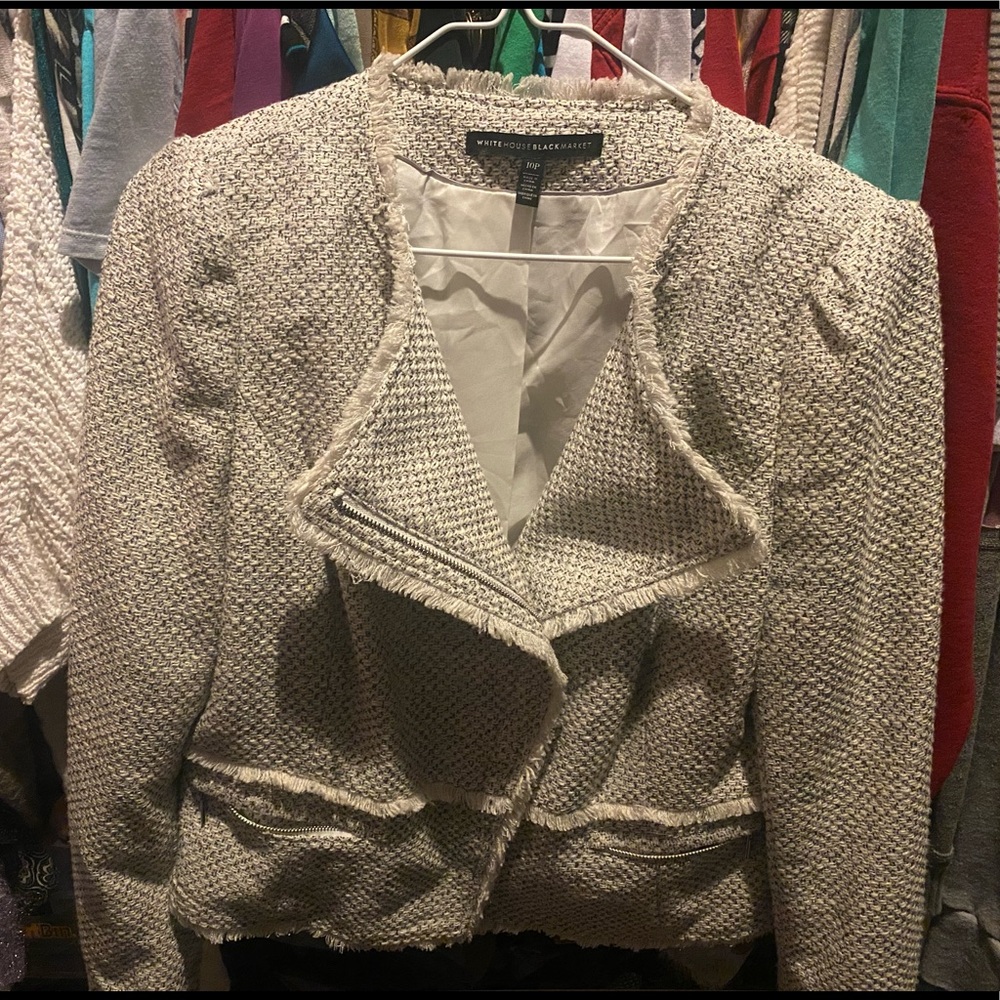 White House Black Market Trendy Bomber Jacket